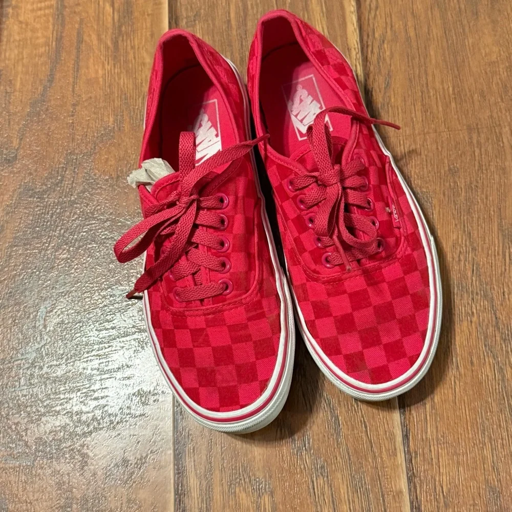Vans PRO Off The Wall Red Reflective Checkerboard Skateboard Shoe Ultracush S 7